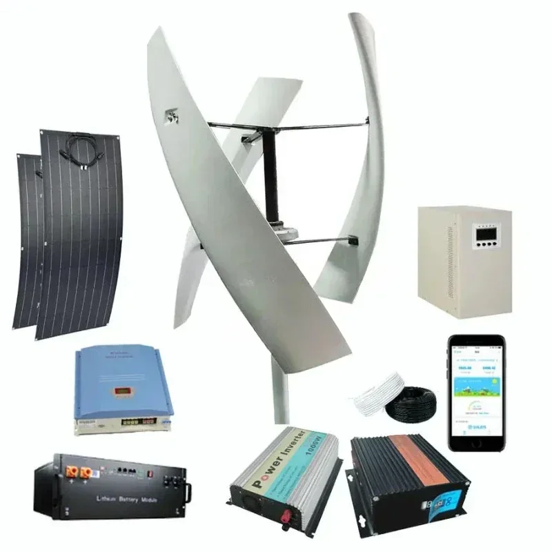 Vertical Axis Wind Turbine 3000W - Hot Sale 600w 1000w 2000w 3000w
