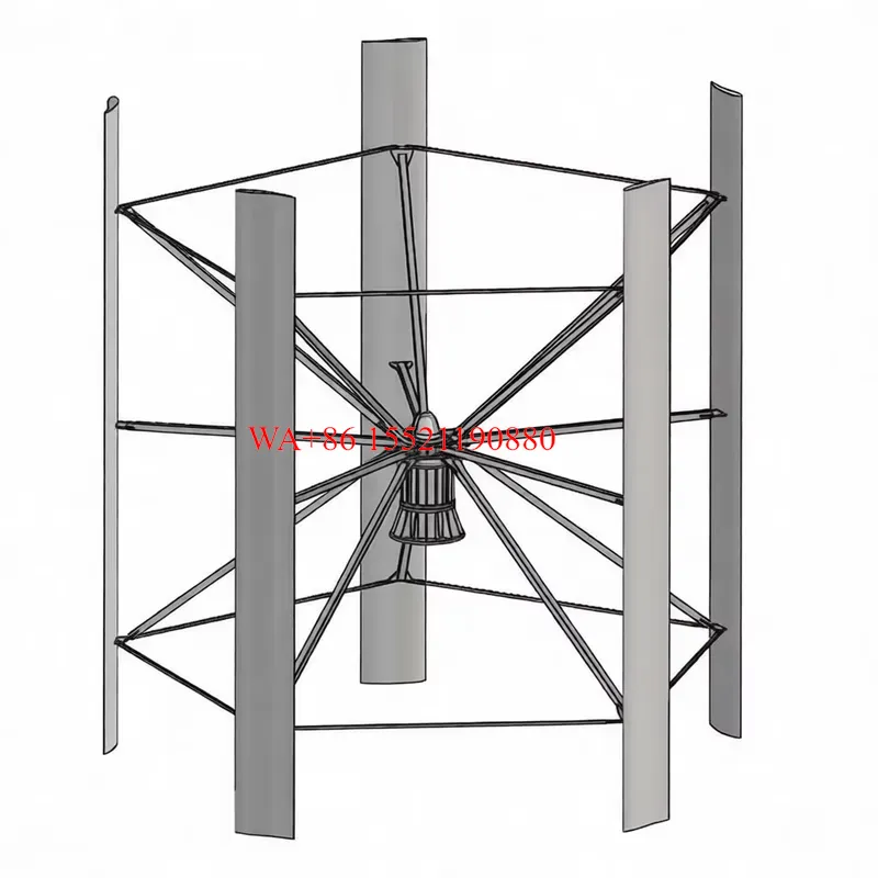 Vertical Axis Wind Turbine 3000W - WMWMNU 3KW Vertical Axis Wind Turbine