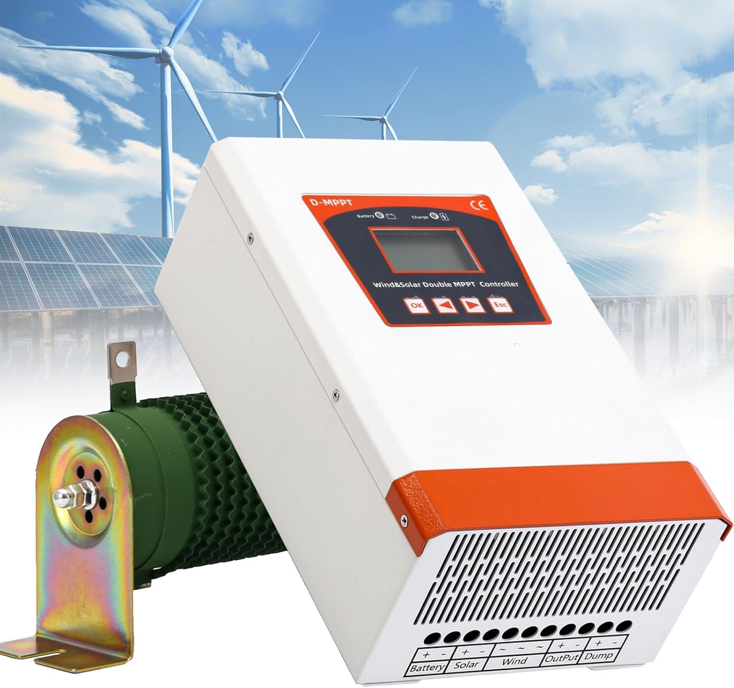 Wind Turbine 5000W 48V - Double MPPT Hybrid Wind Solar Controller