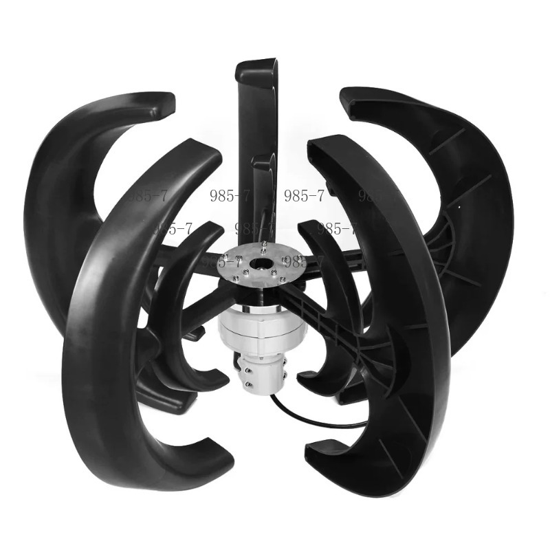 Wind Turbine 1000W 24V - 12V/24V 1000W VAWT Vertical Axis Wind