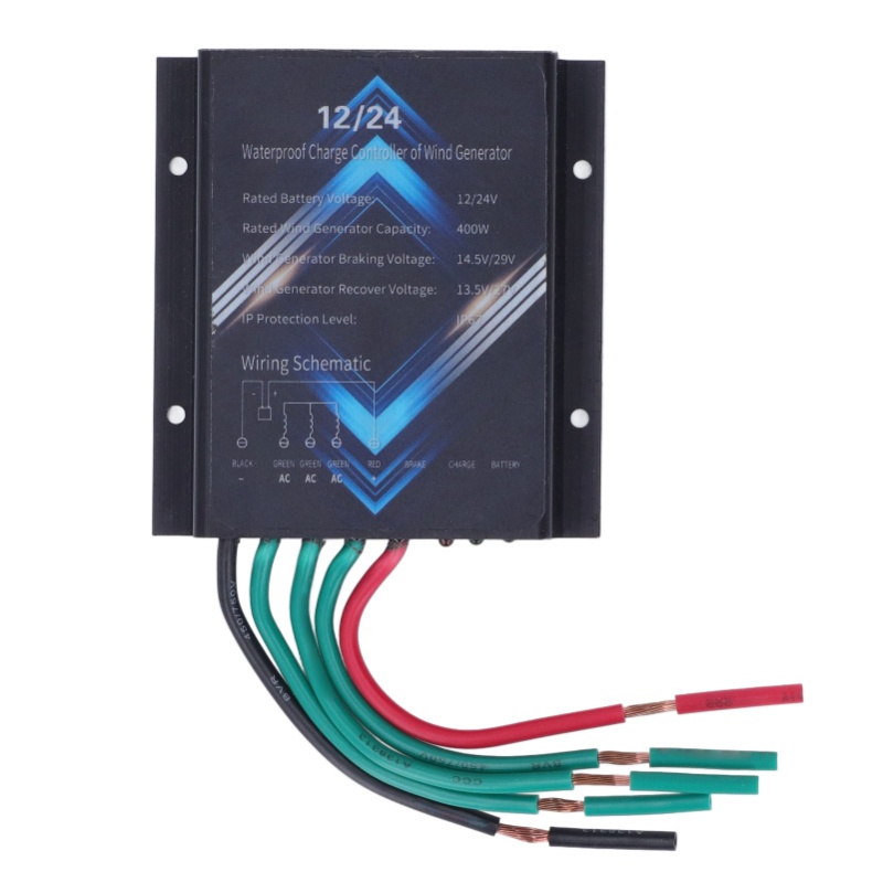 Wind Turbine 400W 12V - Wind Generator Controller Aluminum Alloy Waterproof
