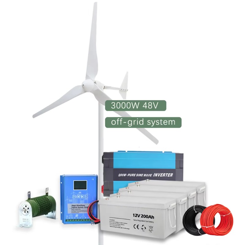 Horizontal Wind Turbine 10Kw - 3kw 5kw 10kw Wind Turbine 12v