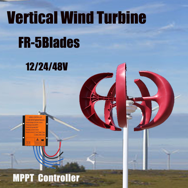 Wind Turbine Generator Kit 2000W - 2000W 24/48V Vertical Axis Wind Turbines