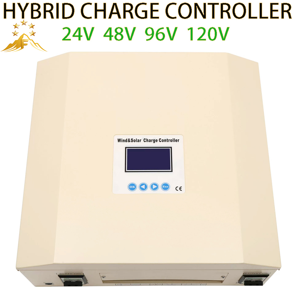 Wind Turbine 1000W 24V - 5KW PWM Hybrid Controller For Solar