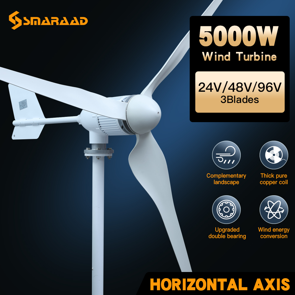 Wind Turbine 48V 5Kw Off Grid - 5KW 2KW Horizontal Axis Wind Turbine