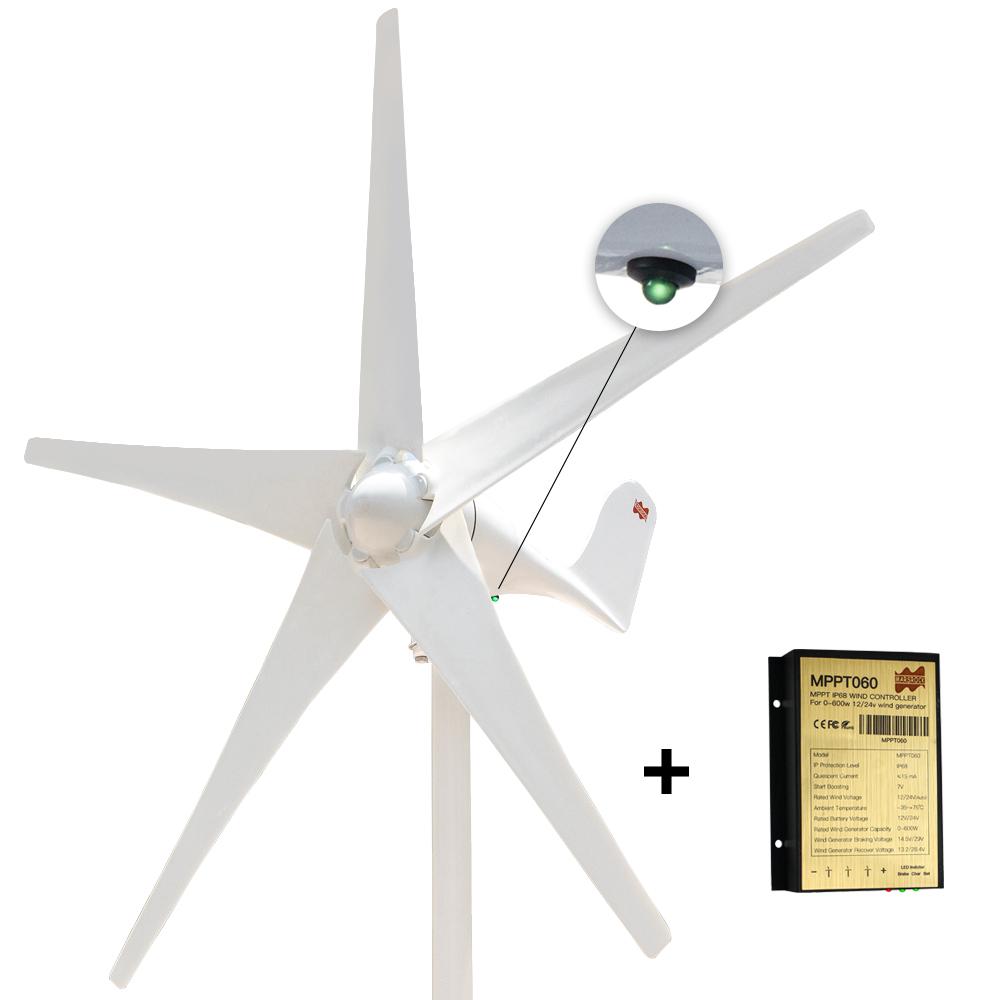 12V 24V 400W Wind Turbine Gene - Wind Turbine 400W 12V 评论和价格