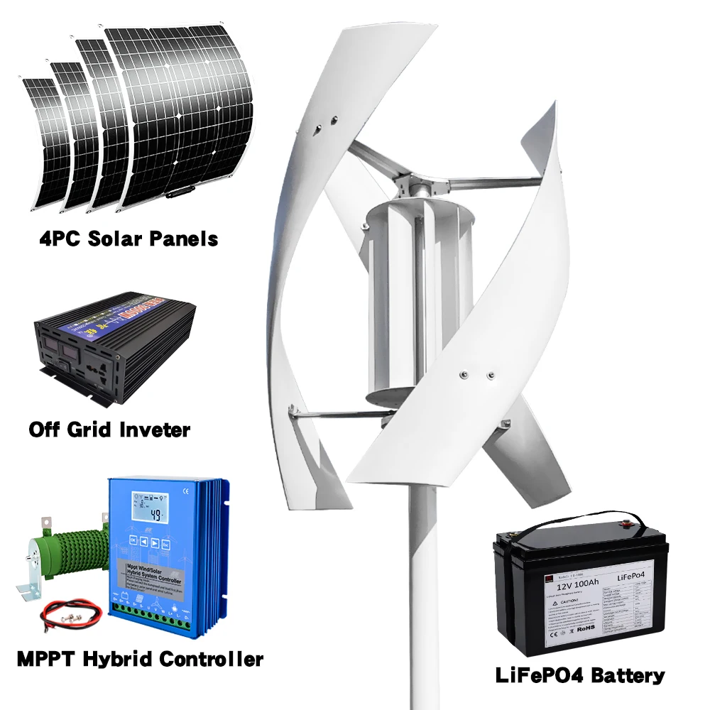 Delivers 3KW 5KW Vertical Axis - Vertical Axis Wind Turbine 3000W 评论和价格