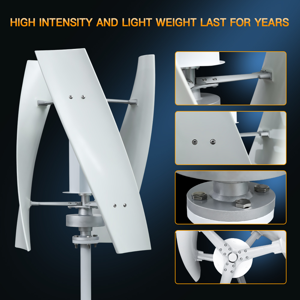 Delivers 3KW 5KW Vertical Axis - Vertical Axis Wind Turbine 3000W 评论和价格