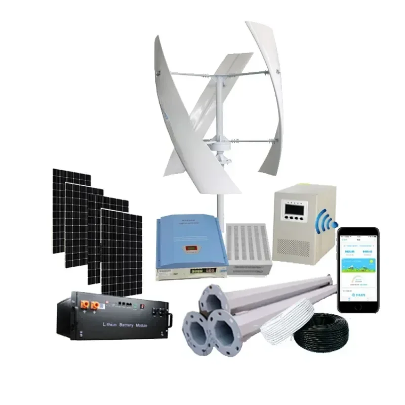 Hot Sale 600w 1000w 2000w 3000 - Vertical Axis Wind Turbine 3000W 评论和价格