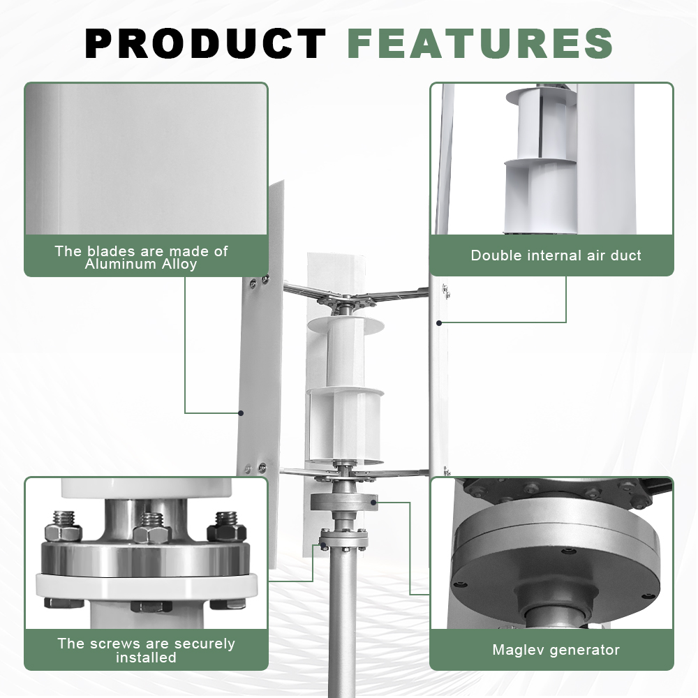 3000w Vertical Axis Wind Turbi - Vertical Axis Wind Turbine 3000W 评论和价格