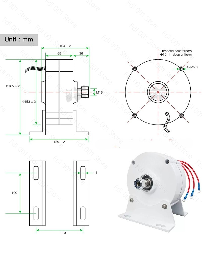 2026 100W 200W 12V 24V Permane - Wind Generator Permanent Magnet 3 Phase 评论和价格