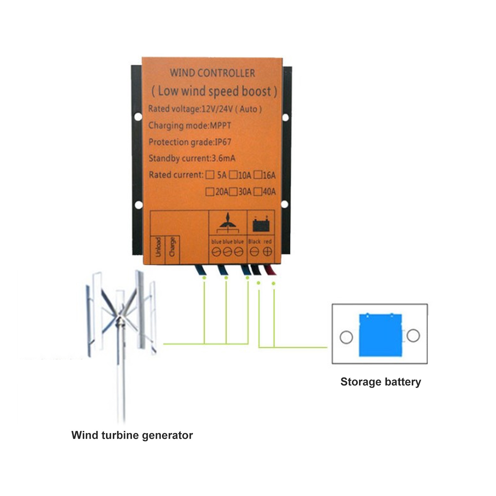 Wind Turbine  Controller 12V 2 - Wind Turbine 1000W 24V 评论和价格