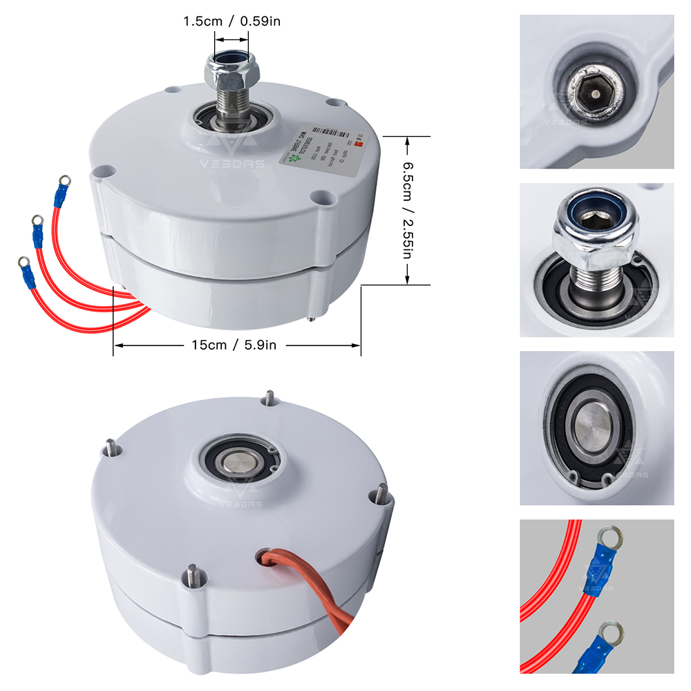 100W AC 12V 24V Permanent Magn - Wind Turbine 12V 100W Diy 评论和价格