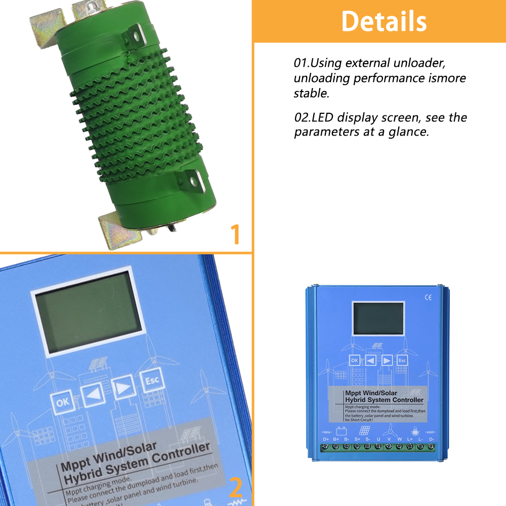 Solar &Wind Hybrid System MPPT - Wind Solar Hybrid Controller 48V 评论和价格