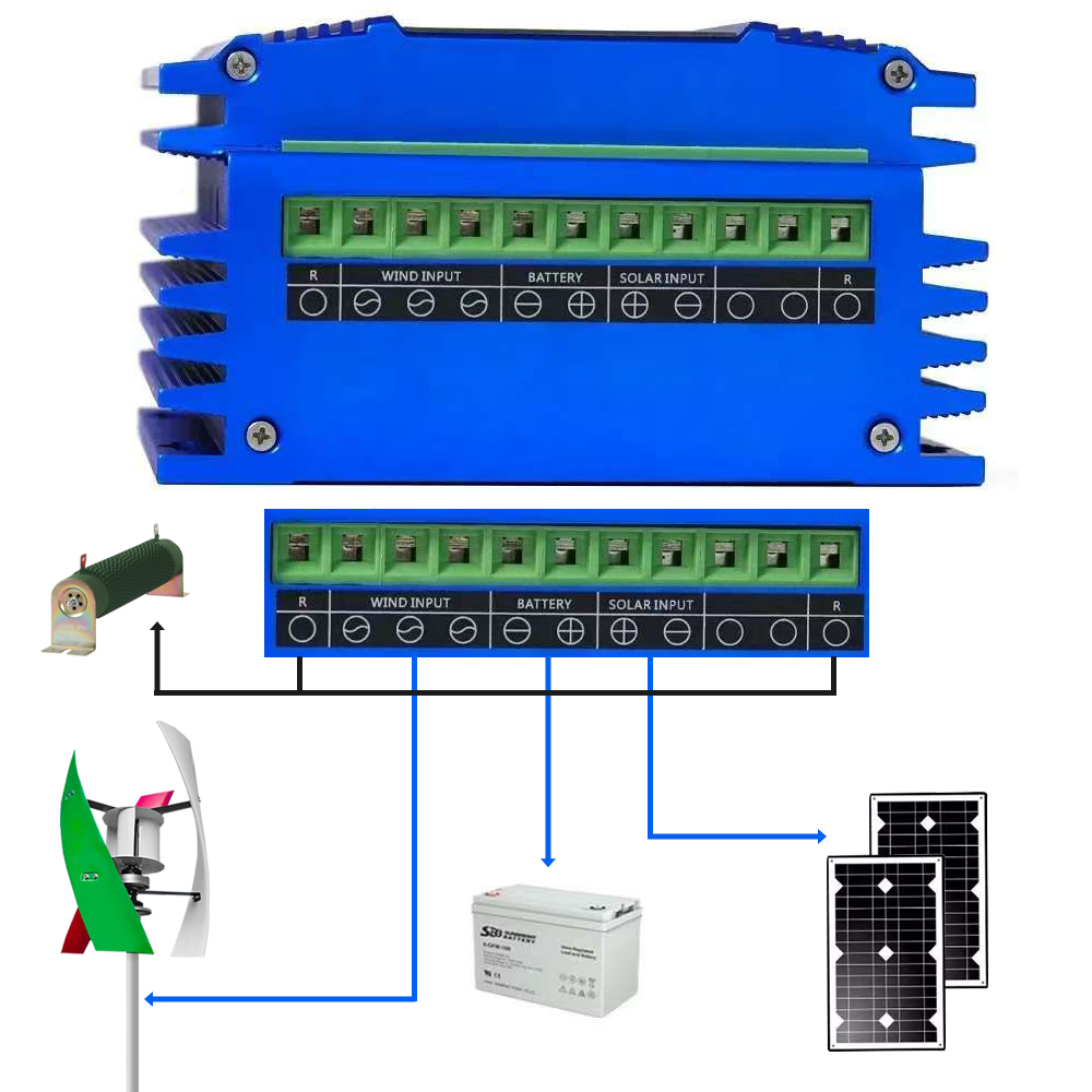 Max Wind 3000W &Solar 2000W MP - Wind Solar Hybrid Controller 48V 评论和价格